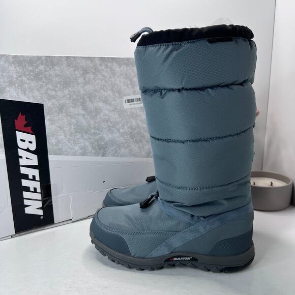 Baffin Cloud Waterproof Insulated Winter Snow Boots Stormy Blue Womens Size 8 - Picture 1 of 9